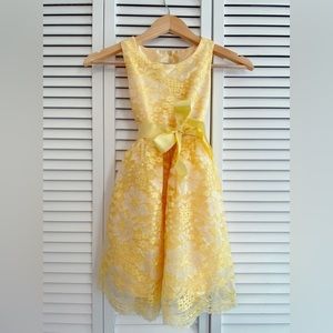 Girl’s Yellow Lace Dress